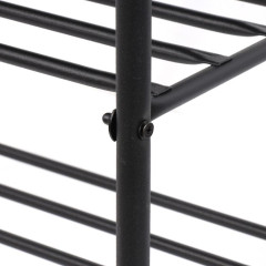 Полка для обуви Nika 3 секции, 50х33х79 см, с сиденьем, черная (ЭТЛ3-1/Ч)