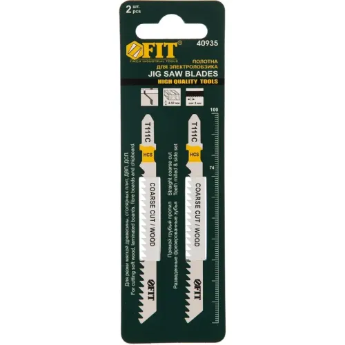 Пилки для лобзика FIT T111C 2шт.(40935)