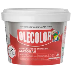 Эмаль для радиаторов OLECOLOR акриловая матовая 0,5 кг