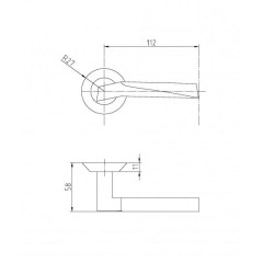 Ручки раздельные PALIDORE А-133 BH/SN/PC (15534)