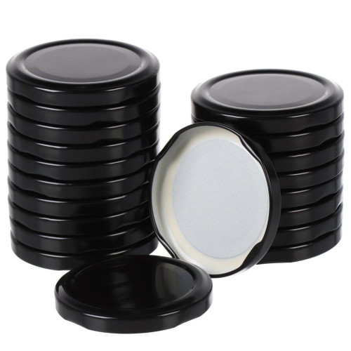 Крышки винтовые Авестар Твист-Офф черные 20 шт (ТО66-МЧЕ-20)