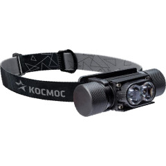 Фонарь налобный/велосипедный КОСМОС 10W аккум. съемн. Li-ion 18650 1.2А.ч USB-шнур KOS501Lit