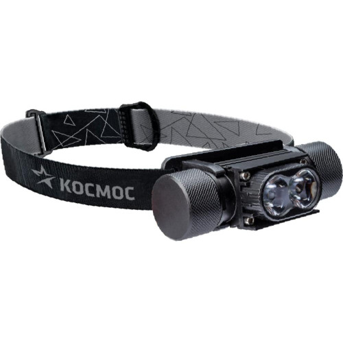 Фонарь налобный/велосипедный КОСМОС 10W аккум. съемн. Li-ion 18650 1.2А.ч USB-шнур KOS501Lit