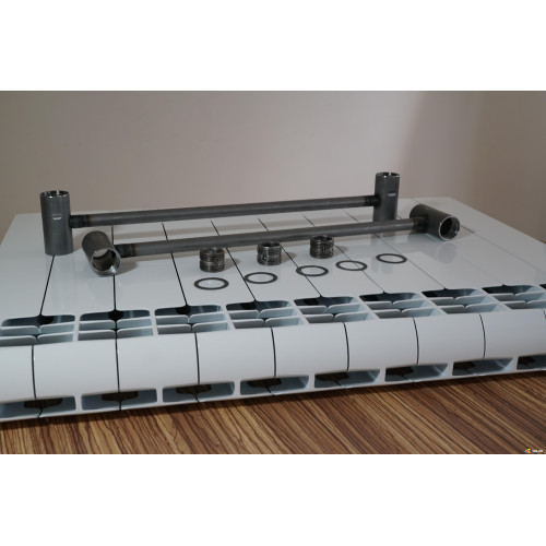 Радиатор биметаллический SOLUR PRESTIGE 500/80 8 сек. (1520 Вт)