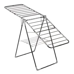 Сушилка для белья напольная DOGRULAR 15,5м, 107,5х59х90см, Миа бабочка, черная 313102 (508456)