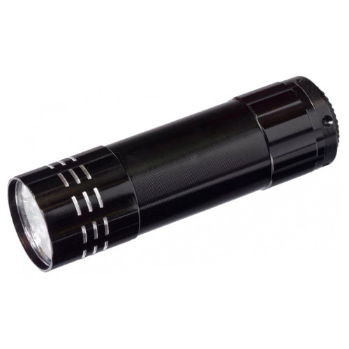 Фонарь FOCUSRAY 1002 9 LED/3АAA черный/алюминий, влагонепроницаем (600647)