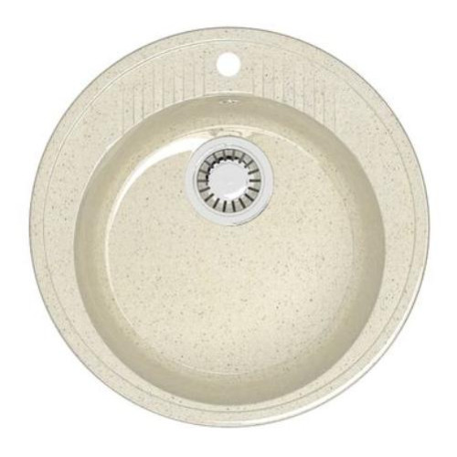 Мойка комп. глянц. MARRBAXX круглая Z6/Q2 515х213мм, бежевая, сифон