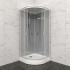 Душевая кабина ТРИТОН 90х90см низ. поддон, ПРАЙМ САТИН, серое заднее стекло, М3 (3 кор)