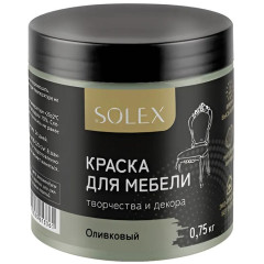 Краска SOLEX для мебели Оливковый 0,75кг