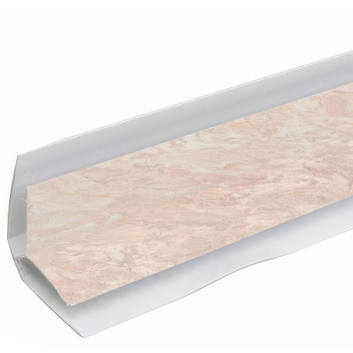 Профиль ПВХ ИДЕАЛ 8 мм Угол внутренний матовый  2,7м  517 Венеция светло-бежевая(25)