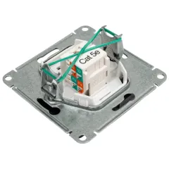 Розетка PC GLOSSA графит GSL001381K