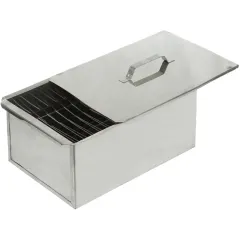 Коптильня 2 яруса, 42х27х17,5 см, нерж. сталь, 0,8мм (409368)