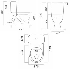 Унитаз-компакт SANITA 