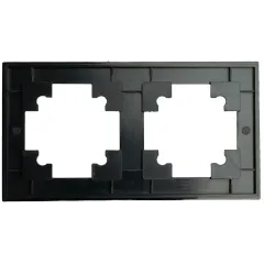 Рамка 2-пост Катрин стекло черный матовый GFR00-7002-05М