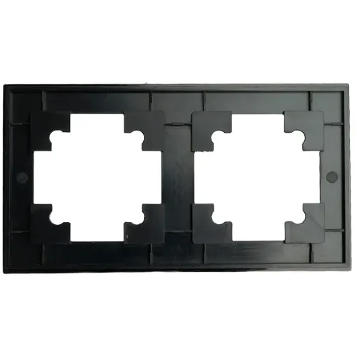 Рамка 2-пост Катрин стекло черный матовый GFR00-7002-05М