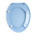 Сиденье для унитаза Росспласт универсал Ажур голубое