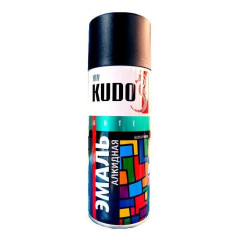 Эмаль аэрозольная KUDO унив ЧЁРНАЯ матовая RAL 9005 520мл KU-1102