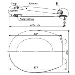 Сиденье для унитаза с микролифтом УКЛАД СУ 64.06.80