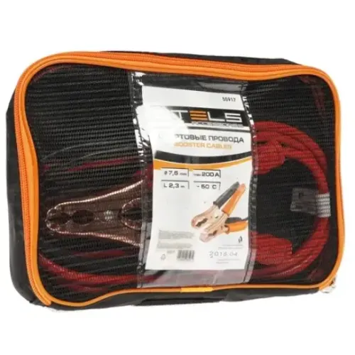 Провода пусковые STELS 200А, 2,3 м, сумка на молнии (55917)