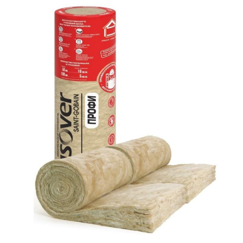 Утеплитель мин/ват ISOVER ПРОФИ-ТВИН-50х(2х610)*4100; 0,5м3; 10 м2; 42рул/пал(67083)