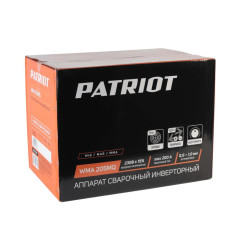 Аппарат сварочный  п/а PATRIOT WMA 205MQ (MIG/MAG/MMA) (*20)
