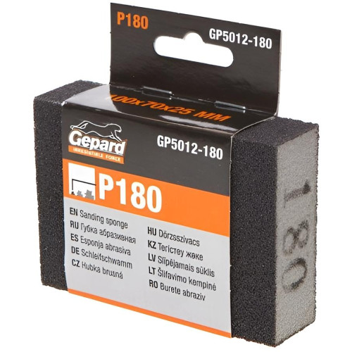 Губка абразивная GEPARD P180 (GP5012-180)