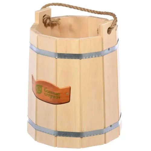 Ведро 9л Система регулировки обручей, липа 