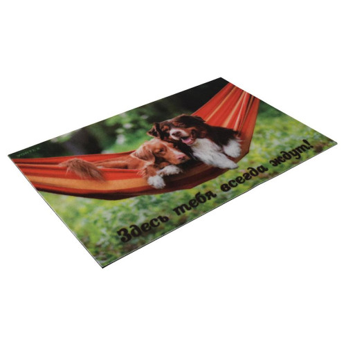 Коврик придверный 500*800мм Vortex Samba Собаки в гамаке (24217)