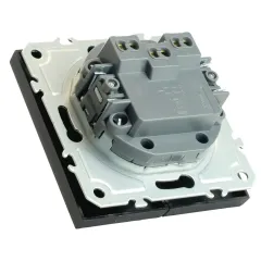 Выключатель 2-кл ЭМИЛИ черный RSW10-5104-05