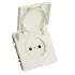 Розетка 2P ЭМИЛИ защ.шторки с крышкой белый RST16-5113-01