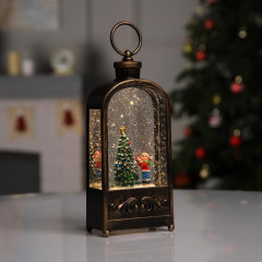 Фонарь новогодний Luazon Lighting Елка свечение теплое белое (9591303)
