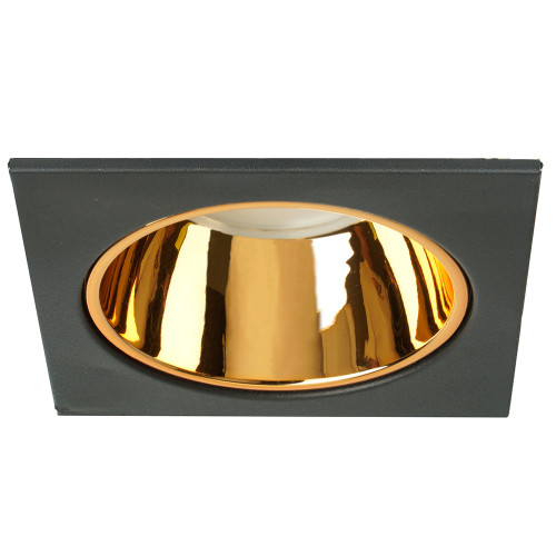 Свет. точ. Feron DL3112 MR16 квадрат черный/золото(51409)