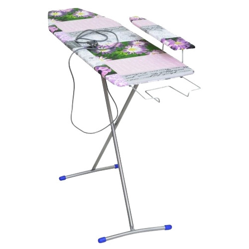 Гладильная доска NIKA Лина 4 112x34,5см ДСП с подрукавником+подставка для утюга (185966)