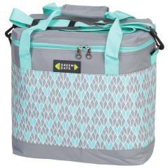 Термосумка Green Days 31х16х32см 14л прямоугольная мятно-серая (328080)