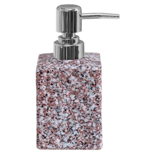 Дозатор для жидкого мыла Доляна Гранит коричневый 400мл