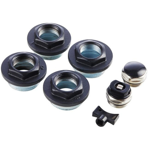 Набор для установки радиатора ROYAL THERMO ЧЁРНЫЙ ф 1/2