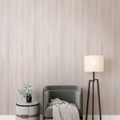 МДФ Реечная STELLA Профиль Стартовый Beats Light Ясень айвори 2700*66,5/61*16 (в уп. 4шт.)