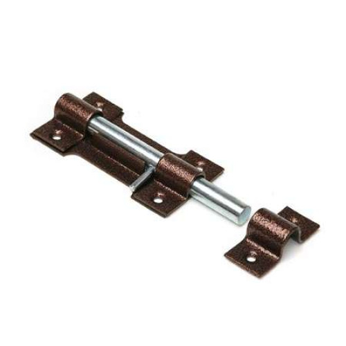 Засов накладной Делга круглый 115мм, медь (11991)