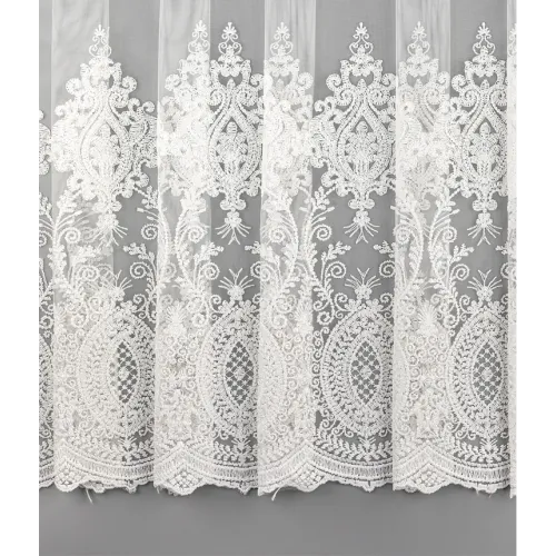 Тюль Ле-Гранд Долорес 300*260 белый с золотом