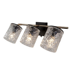 Светильник настенный EUROSVET 20095/3 черный/золото