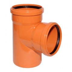 Тройник кан. наружний РТП ф 200/200х90° РЫЖИЙ