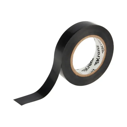 Изолента ПВХ 15мм х 20м черная Kranz