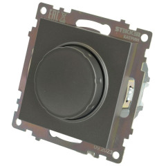 Светорегулятор поворотный 500W Катрин графит GLS10-7106-06