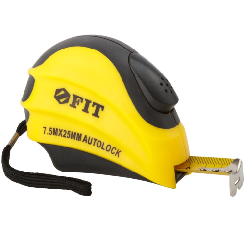 Рулетка FIT Инфинити автостоп 7,5 м*25 мм (17350)