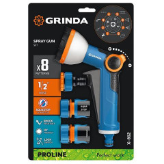Пистолет-распылитель GRINDA PROLine Х-812 с набором (429168)