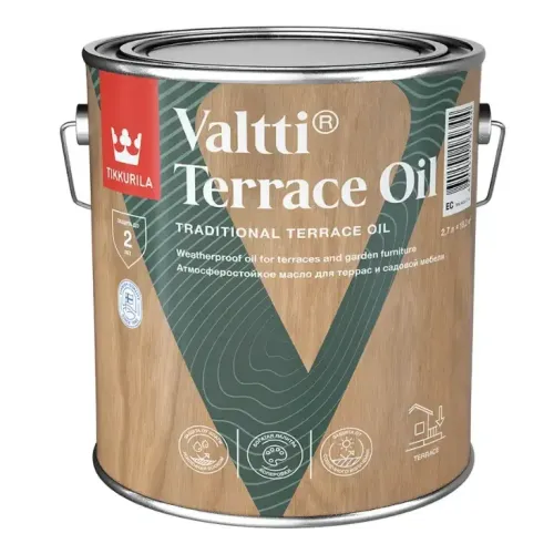 Масло Тиккурила ВАЛТТИ TERRACE OIL EC для террас 2,7 л