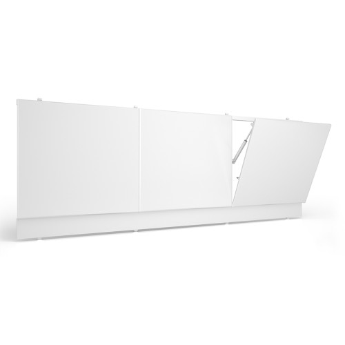 Экран для ванны МЕТАКАМ ПВХ с откидными дверцами 1,7 м белый