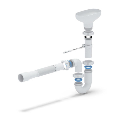 Сифон прямоточный с разрывом струи АНИПЛАСТ 1 1/2''х40 DR0115