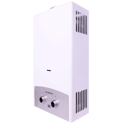 Водонагреватель газовый проточный GENBERG 310.01 серая накладка, премиум 10л