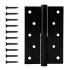 Петля врезная APECS 120*80-B-Steel-BLM-L черный (19102)
